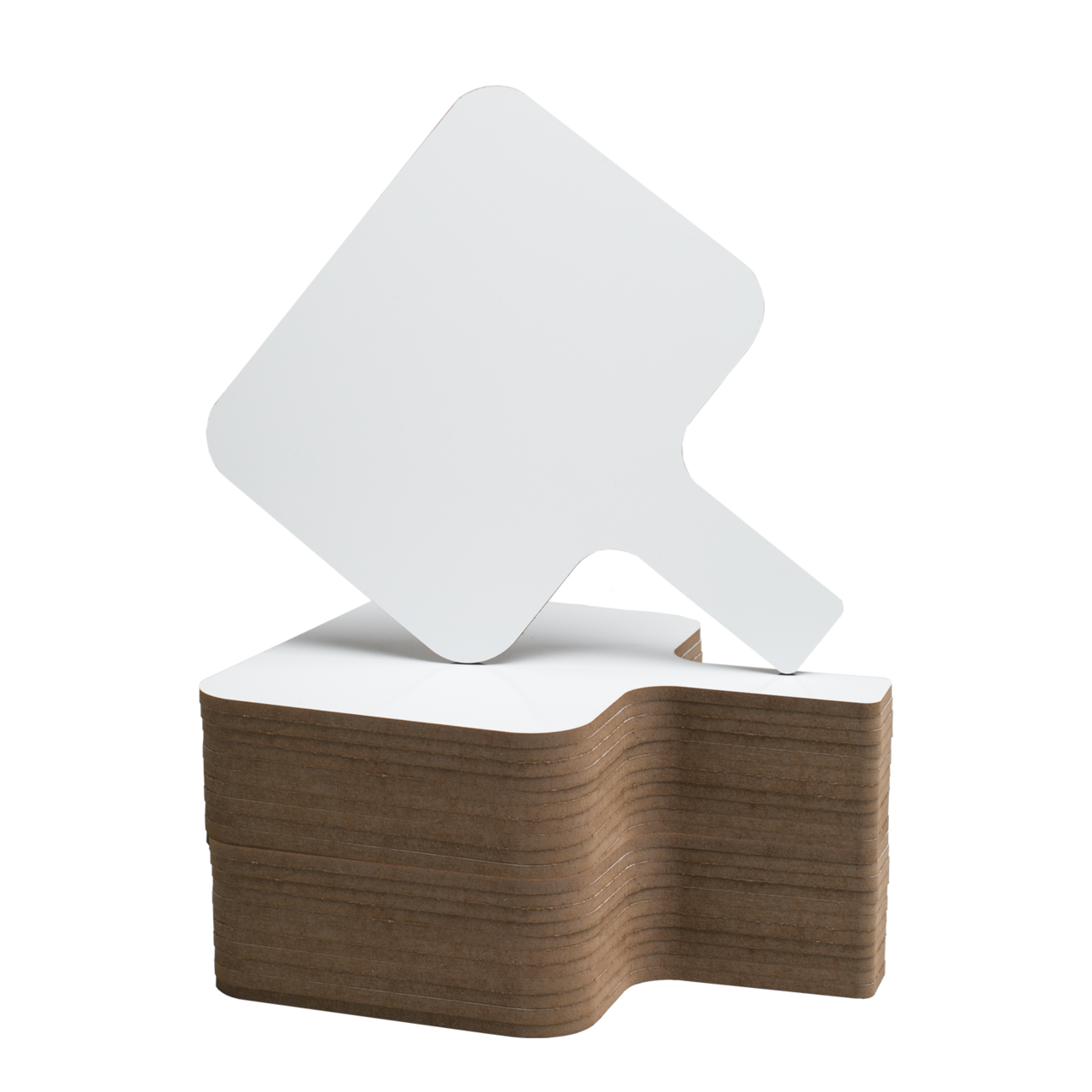 Flipside Products Rectangular Dry Erase Answer Paddles, Auction, Handheld Whiteboard, Handle Response Board, Classroom Dry Erase